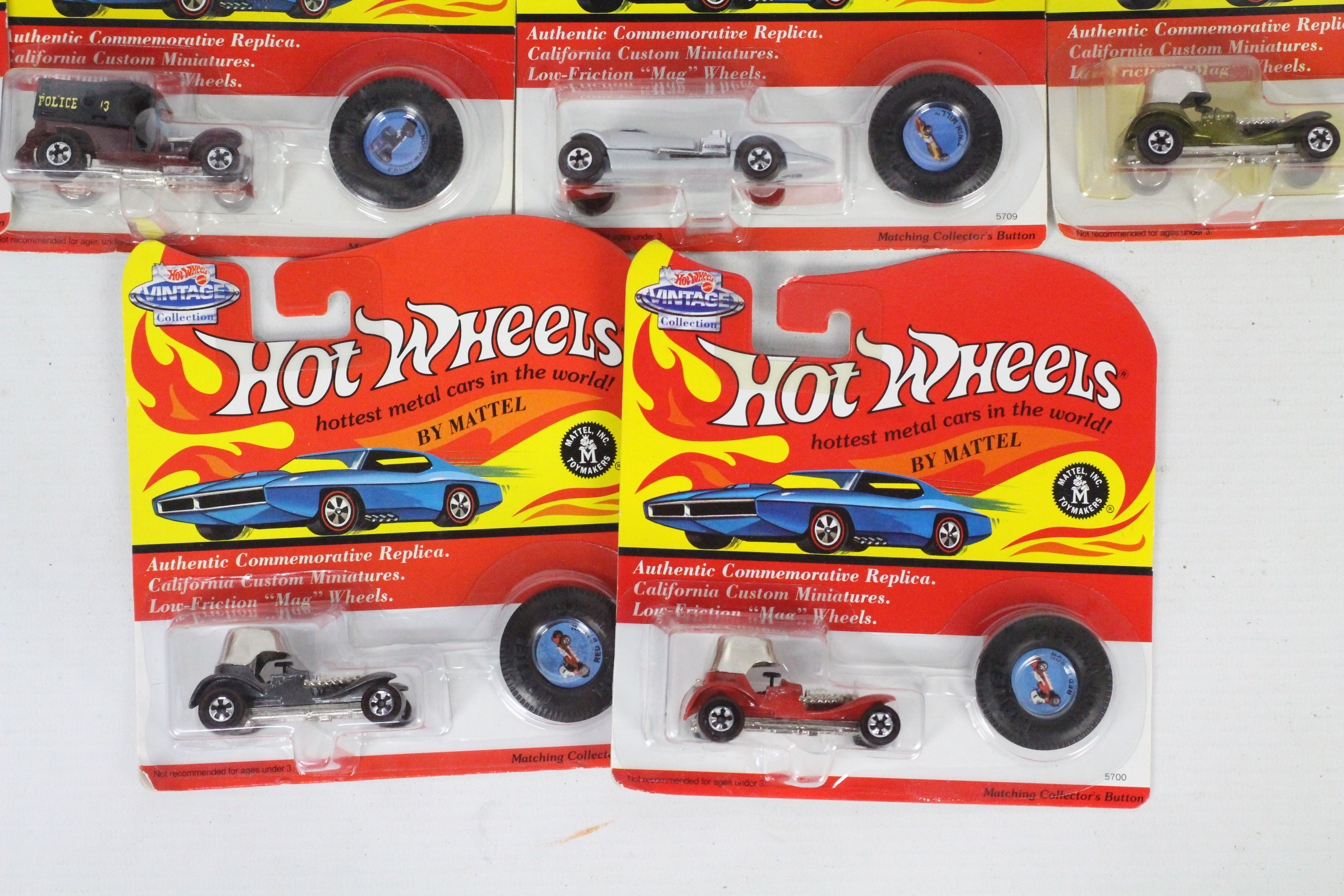 Hot Wheels - Redline - 10 x carded 25th Anniversary models including Red Baron x 4, - Image 2 of 4