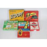 Waddingtons - MB - 6 x boxed vintage board games including Buccaneer, Scoop, Careers and others.