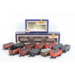 Dapol - Bachmann - 15 x mostly unboxed OO gauge coal wagons in North West Lancashire area liveries