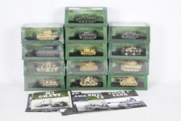 Atlas Editions - A regiment of 13 diecast model tanks from the Atlas Editions 'Ultimate Tank