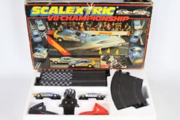 Scalextric - A boxed vintage 1982 Scalextric V8 Championship Set.