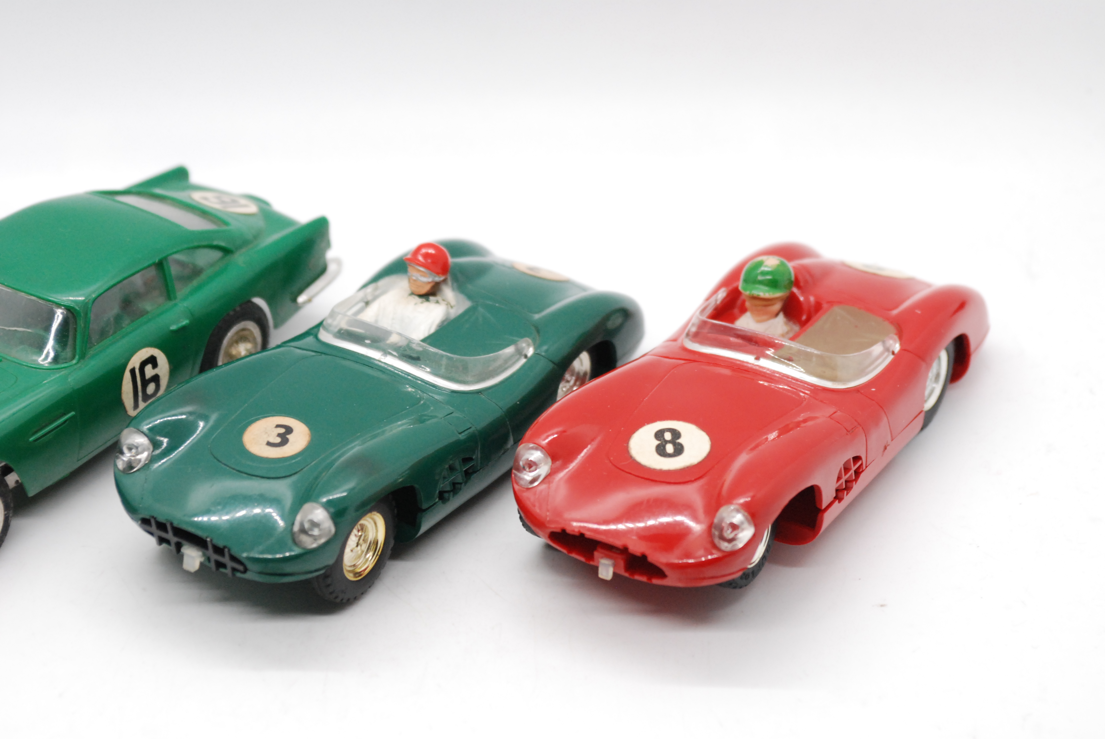 Scalextric, Revell - Three unboxed vintage Scalextric Aston Martin slot cars. - Image 3 of 7