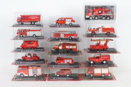 Del Prado - A group of 15 bubble packed Del Prado Fire Brigade models and appliances in various