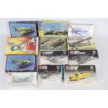 Airfix - Italeri - Starfix - Dragon - 12 x boxed aircraft model kits in mostly 1:72 scale including