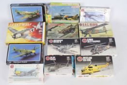 Airfix - Italeri - Starfix - Dragon - 12 x boxed aircraft model kits in mostly 1:72 scale including