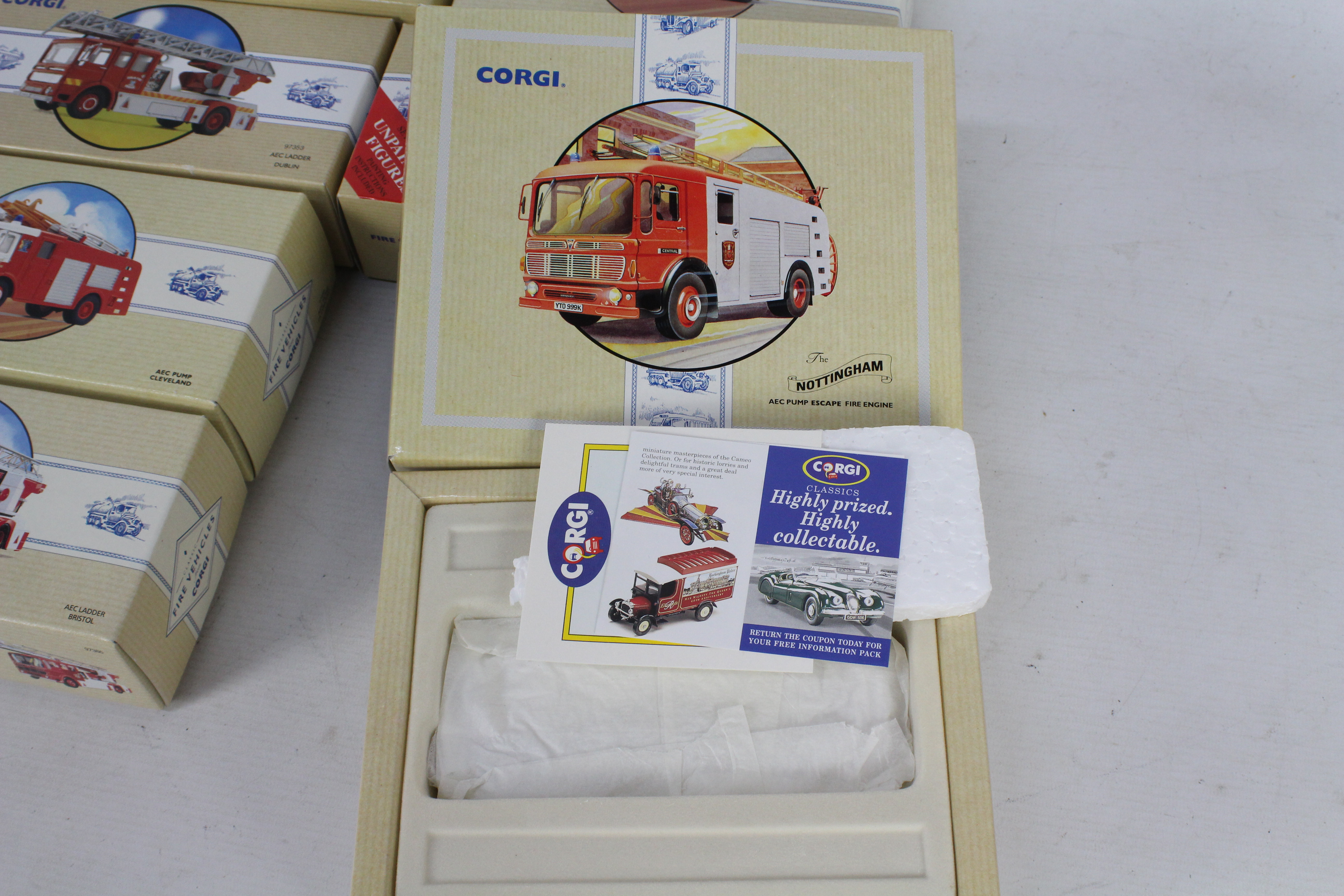 Corgi Classics - 10 boxed Corgi Classic diecast fire appliance / service themed vehicles. - Image 2 of 2
