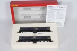 Hornby - A boxed 2 x loco set, OO gauge Co-Co Diesel Electric Class 58s in Mainline livery,