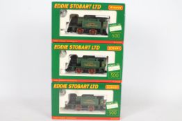Hornby - Eddie Stobart - 3 x limited edition OO gauge 0-4-0 tank engines in Eddie Stobart livery