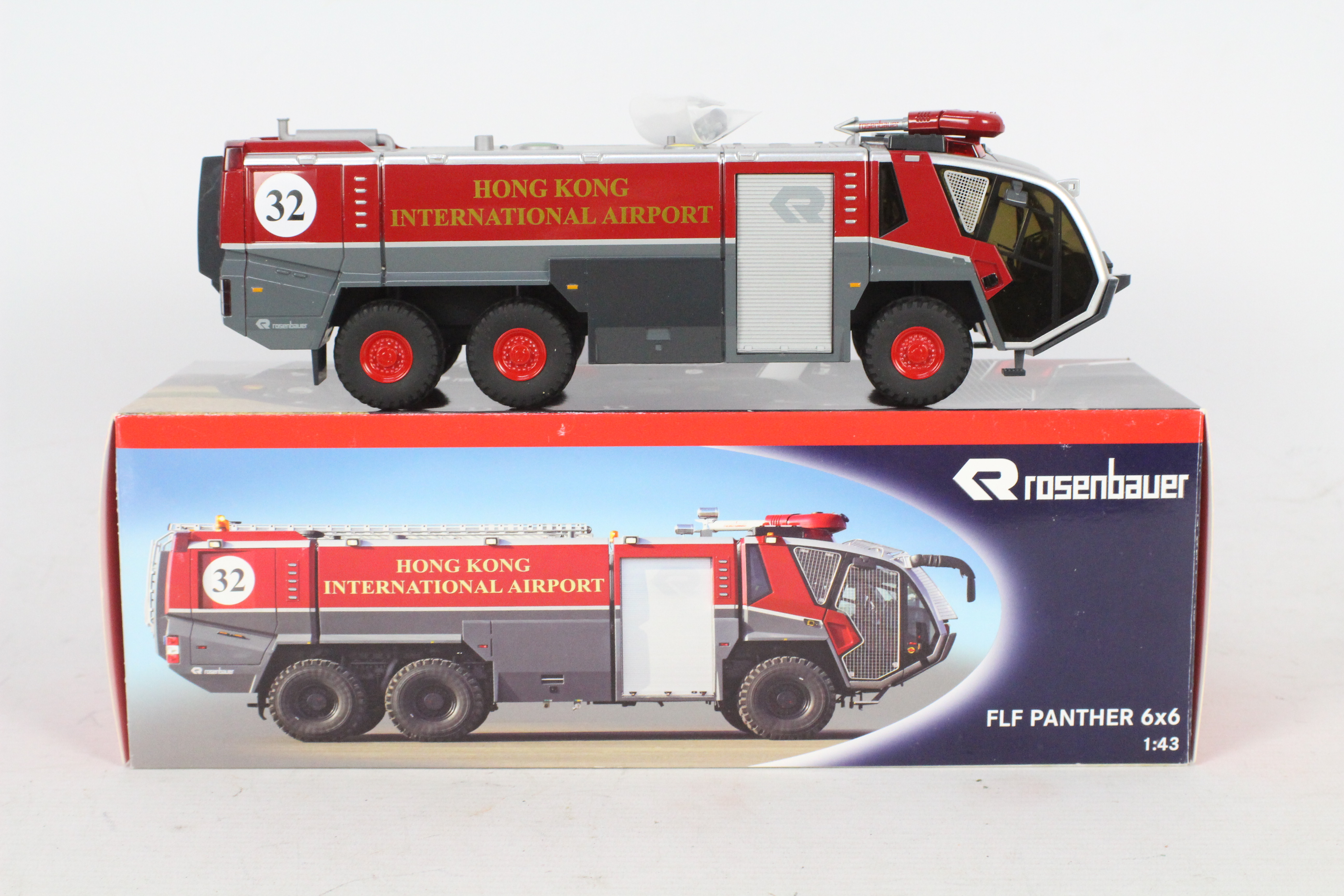 Wiking - A boxed diecast Wiking 1:43 scale Rosenbauer FLF Panther 6x6 ARFF (Airport Rescue and Fire