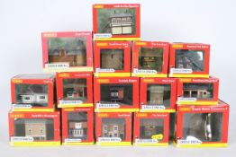 Hornby - Lyddle End - 15 x boxed N gauge buildings including Radcliffe's Newsagents # N8033,