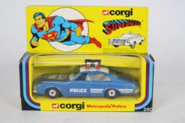 Corgi - A boxed Corgi #260 'Superman' Metroplis Police Car.