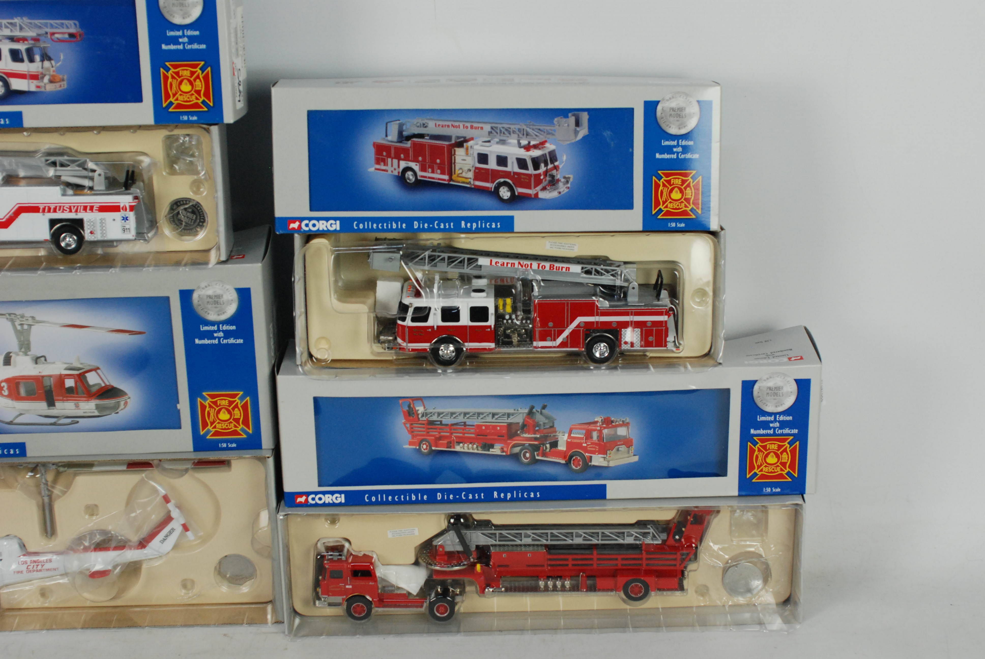 Corgi - A group of five boxed Limited Edition diecast 1:50 scale US Fire Engines / Appliances from - Image 4 of 4