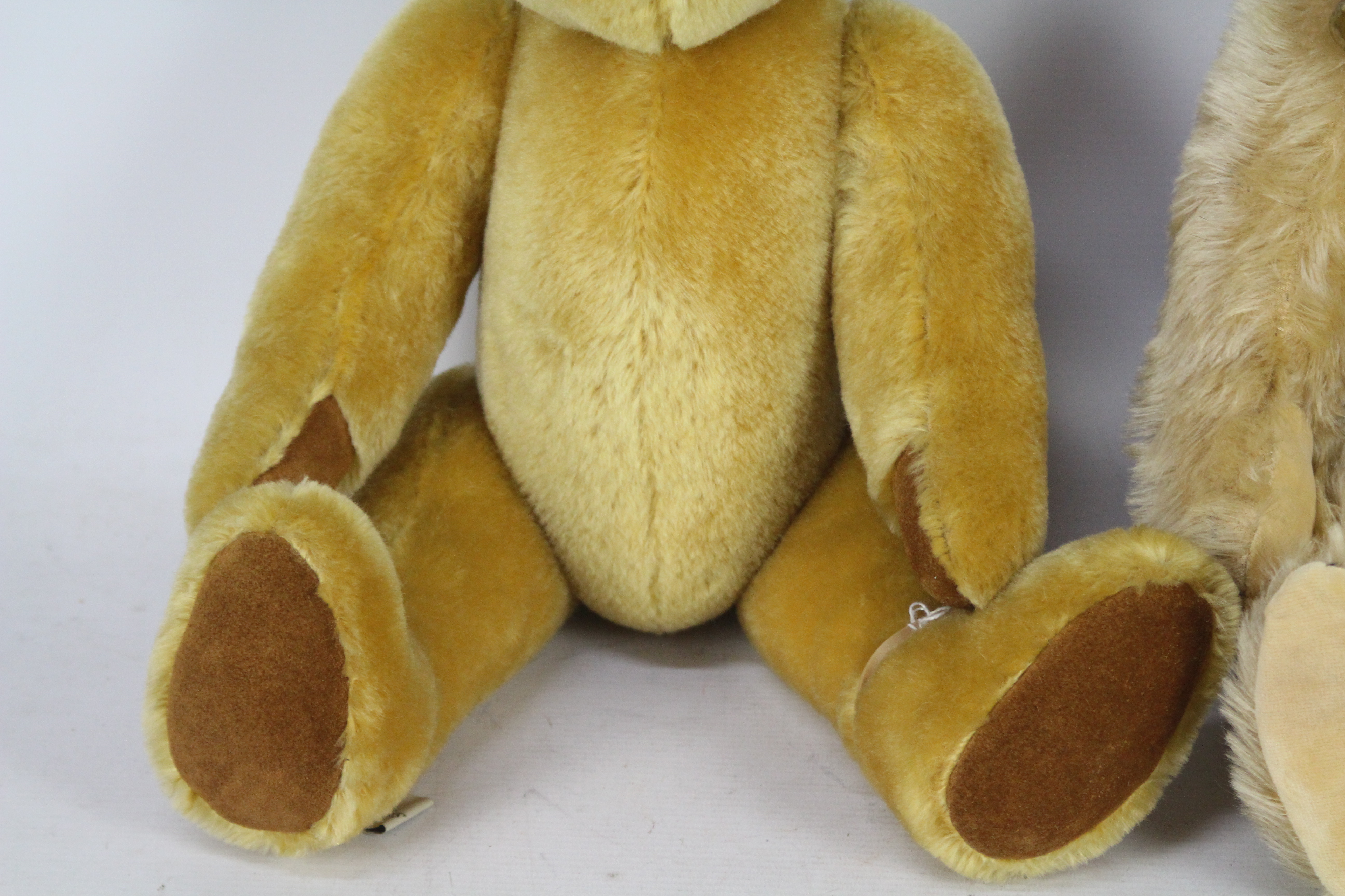 Big Softies - Two mohair teddy bears with glass eyes, - Image 4 of 7