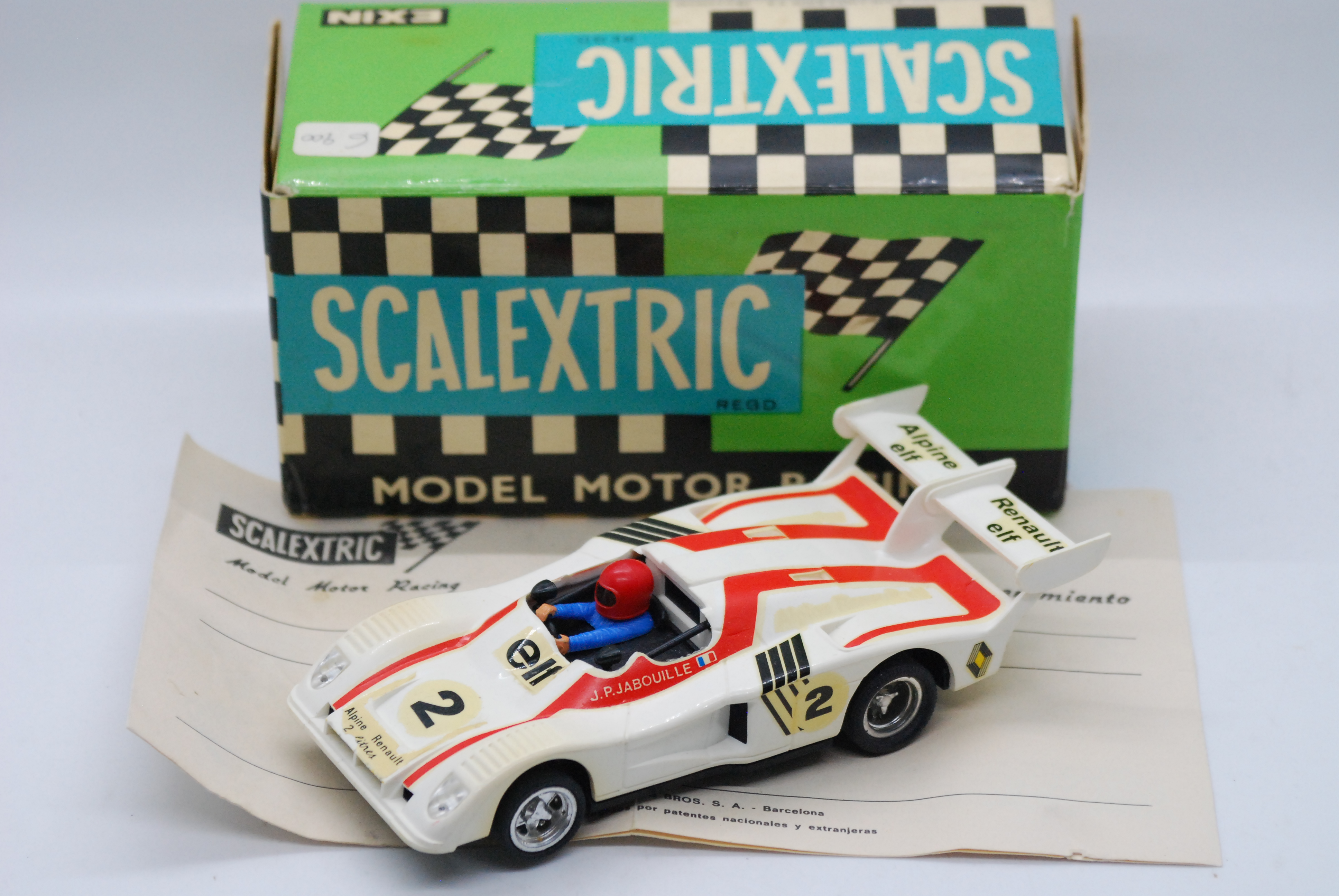 Scalextric Exin (Spain) - A boxed Scalextric Exin #40453 Alpine Renault 2000 Turbo.