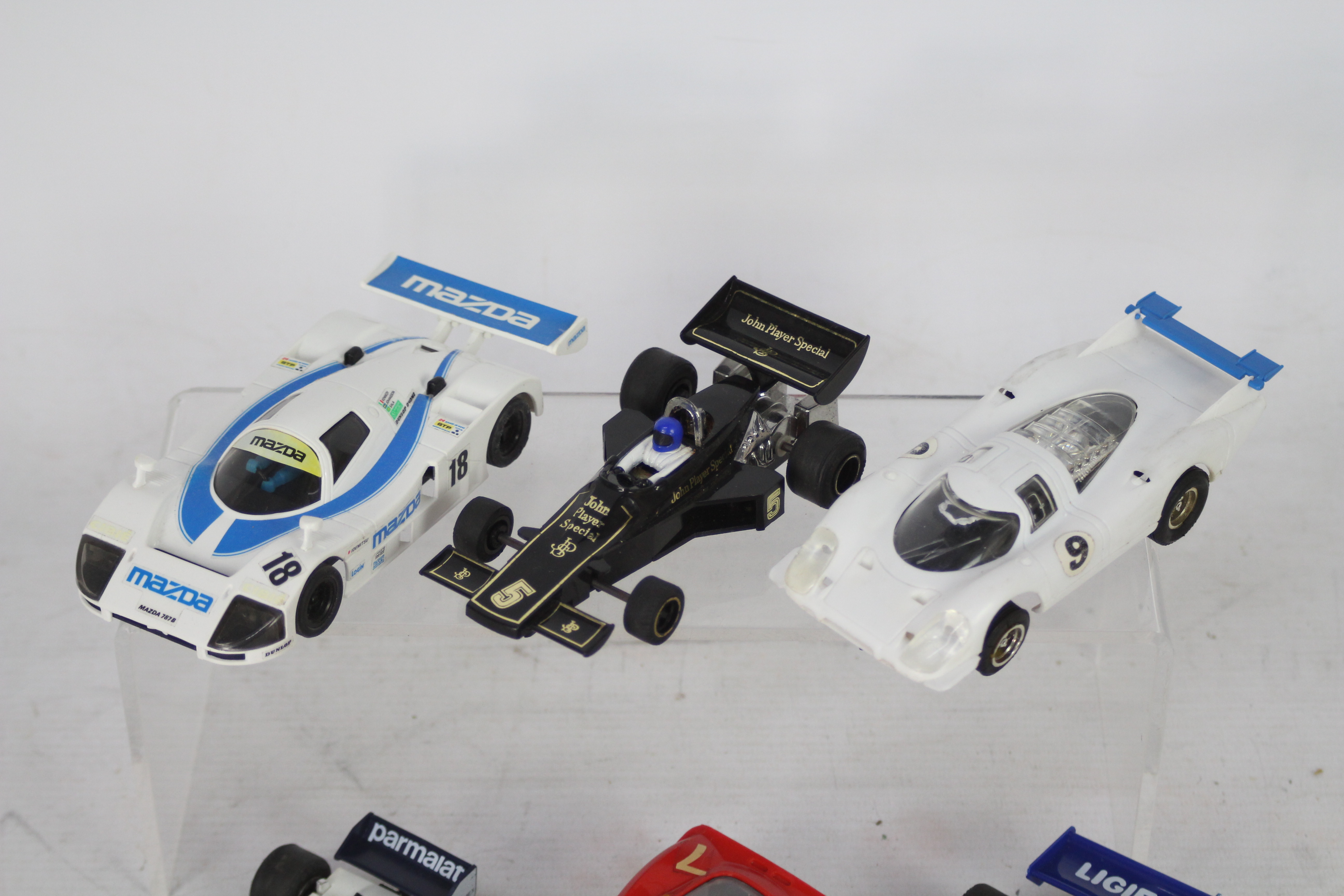 Scalextric - A grid of six unboxed Scalextric F1 and Sports cars. - Image 2 of 3