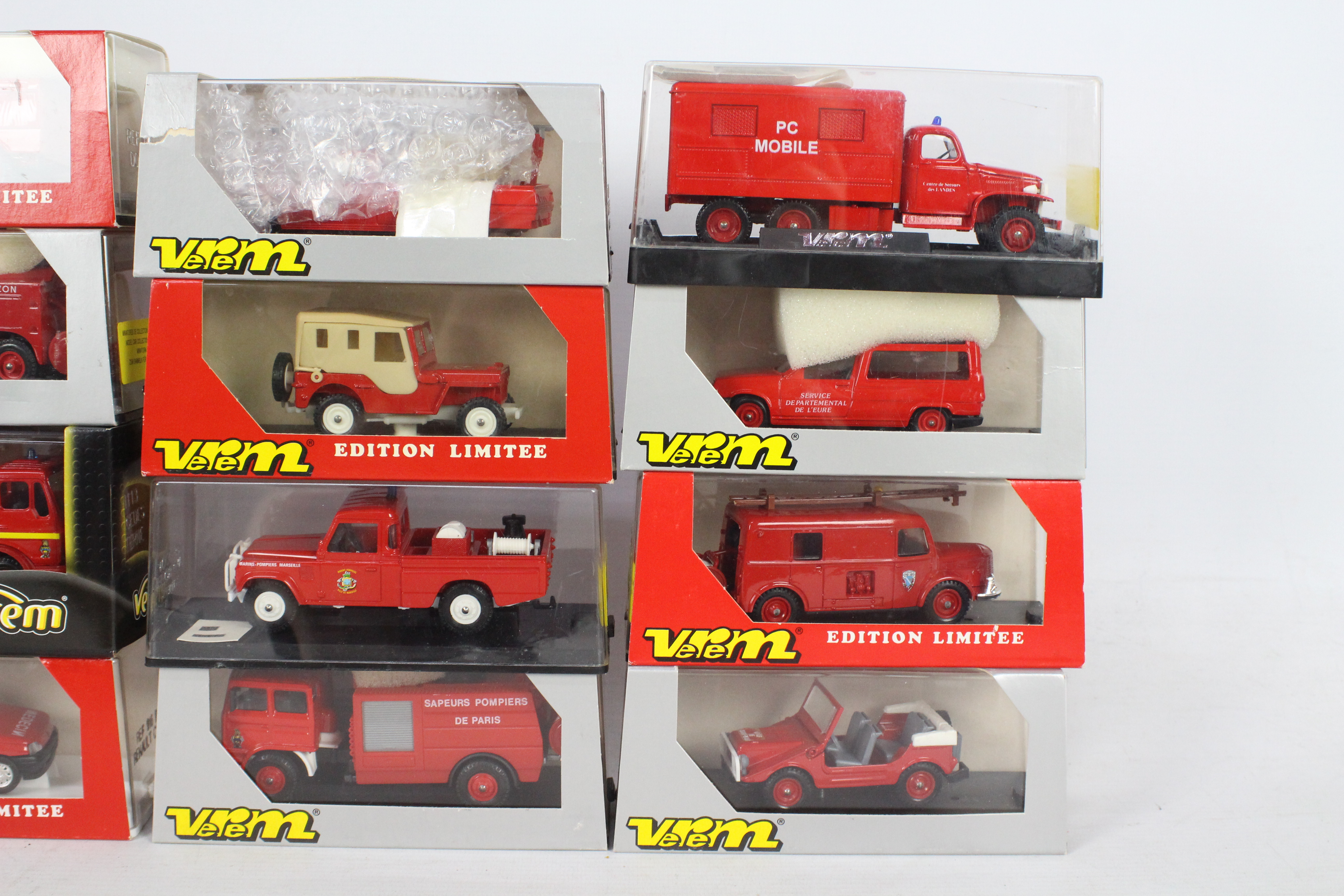 Verem / Solido - A boxed collection of 12 diecast Fire appliances from Verem. - Image 3 of 3