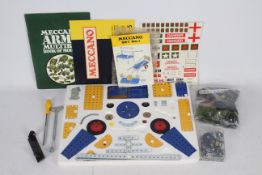 Meccano - A collection of Meccano including a part Set 1 with the inner tray but no box,