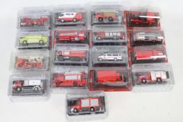 Del Prado - A group of 16 bubble and blister packed Del Prado Fire Brigade models and appliances in