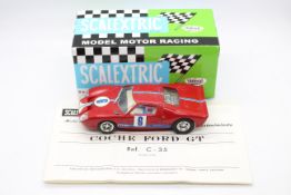 Scalextric (Exin) - An boxed Spanish made Scalextric C35 Ford GT.