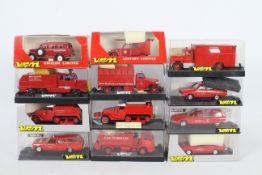 Verem / Solido - A fleet of 12 diecast Fire appliances and emergency vehicles from Verem.