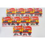 Hot Wheels - Redline - 10 x carded 25th Anniversary models including Red Baron x 4,