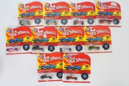 Hot Wheels - Redline - 10 x carded 25th Anniversary models including Red Baron x 4,