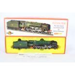 Hornby - A boxed OO gauge 2-10-0 loco named Evening Star in BR dark green operating number 92220.