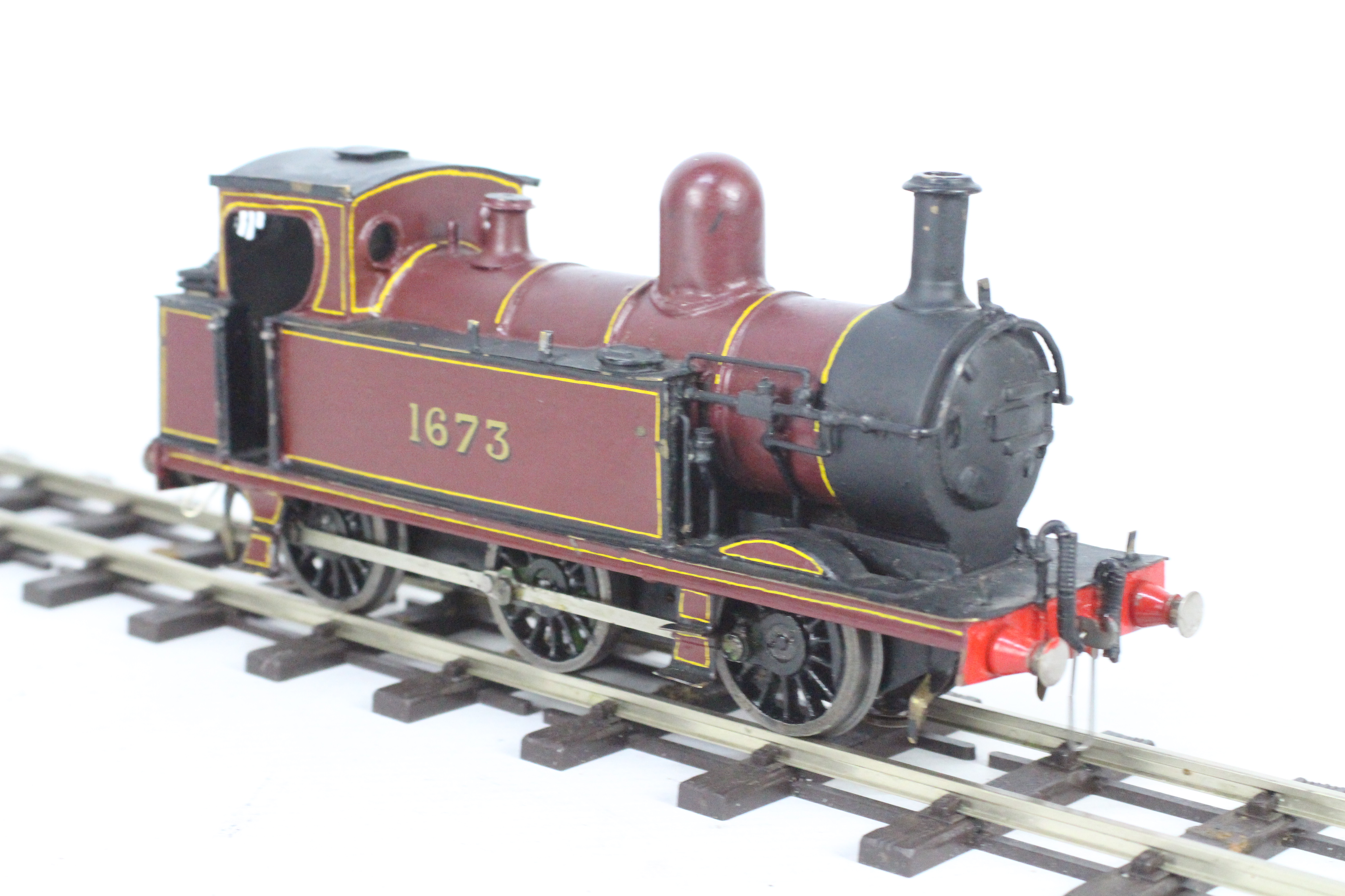 Unknown Maker - A powered brass O gauge kit built 3 rail 0-6-0 Class 1F tank engine. - Image 3 of 5