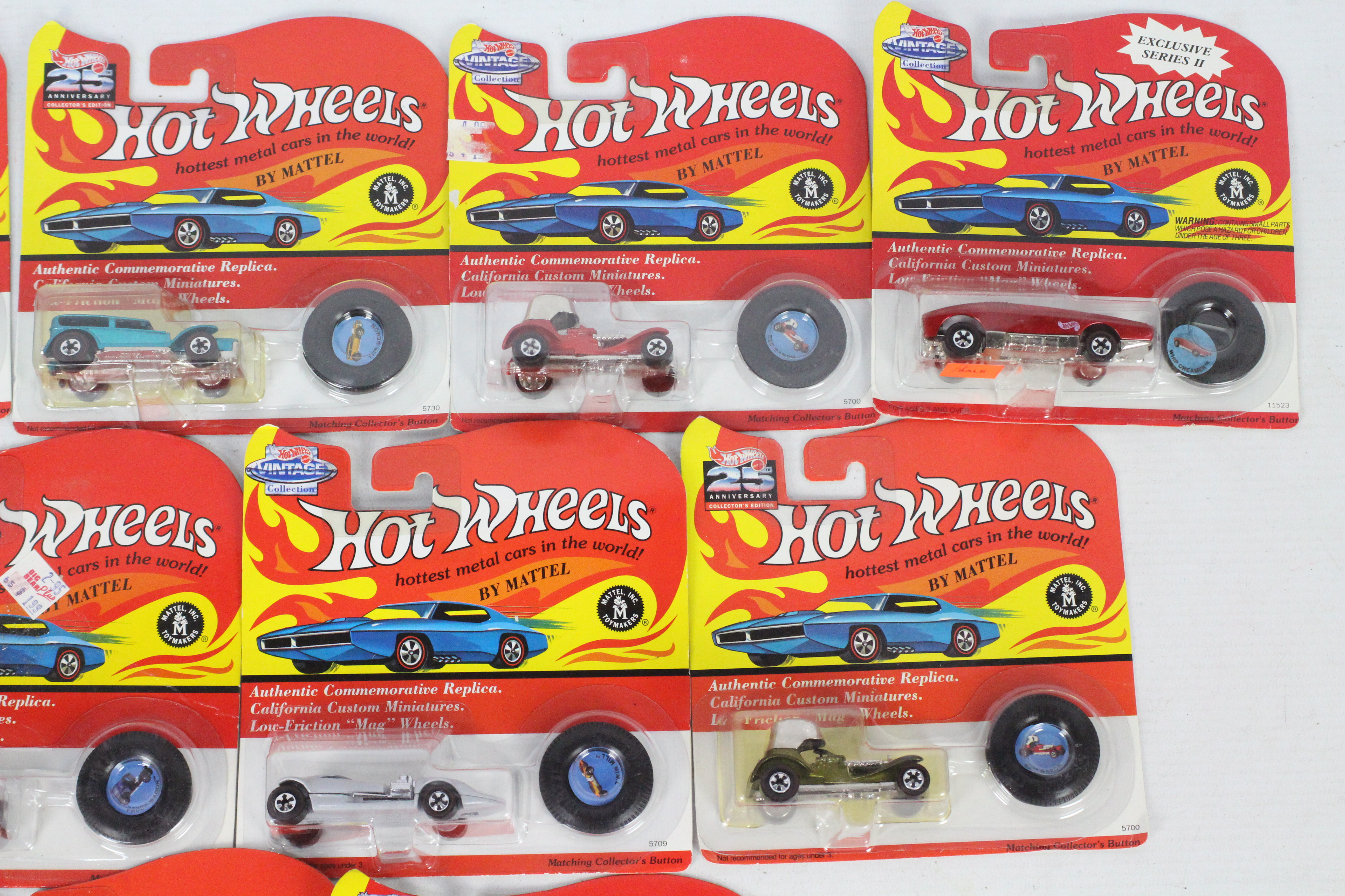 Hot Wheels - Redline - 10 x carded 25th Anniversary models including Red Baron x 4, - Image 3 of 4