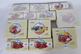 Corgi Classics - 12 boxed Corgi Classic diecast fire appliance / service themed vehicles.