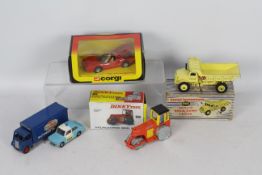 Dinky - Corgi - A collection of 5 x models including an unboxed Guy Ever Ready van # 918,