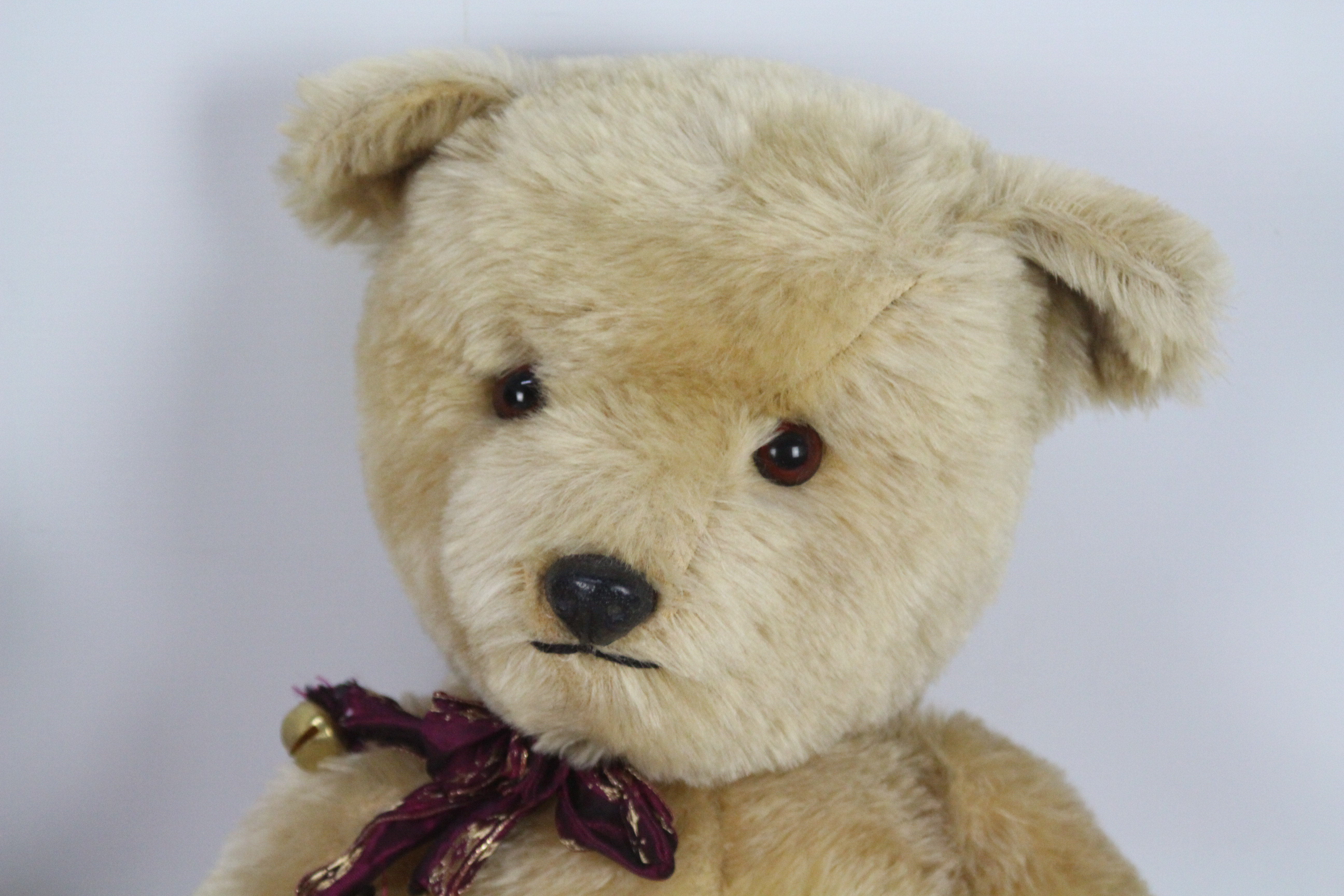 Big Softies - Two mohair teddy bears with glass eyes, - Image 5 of 7