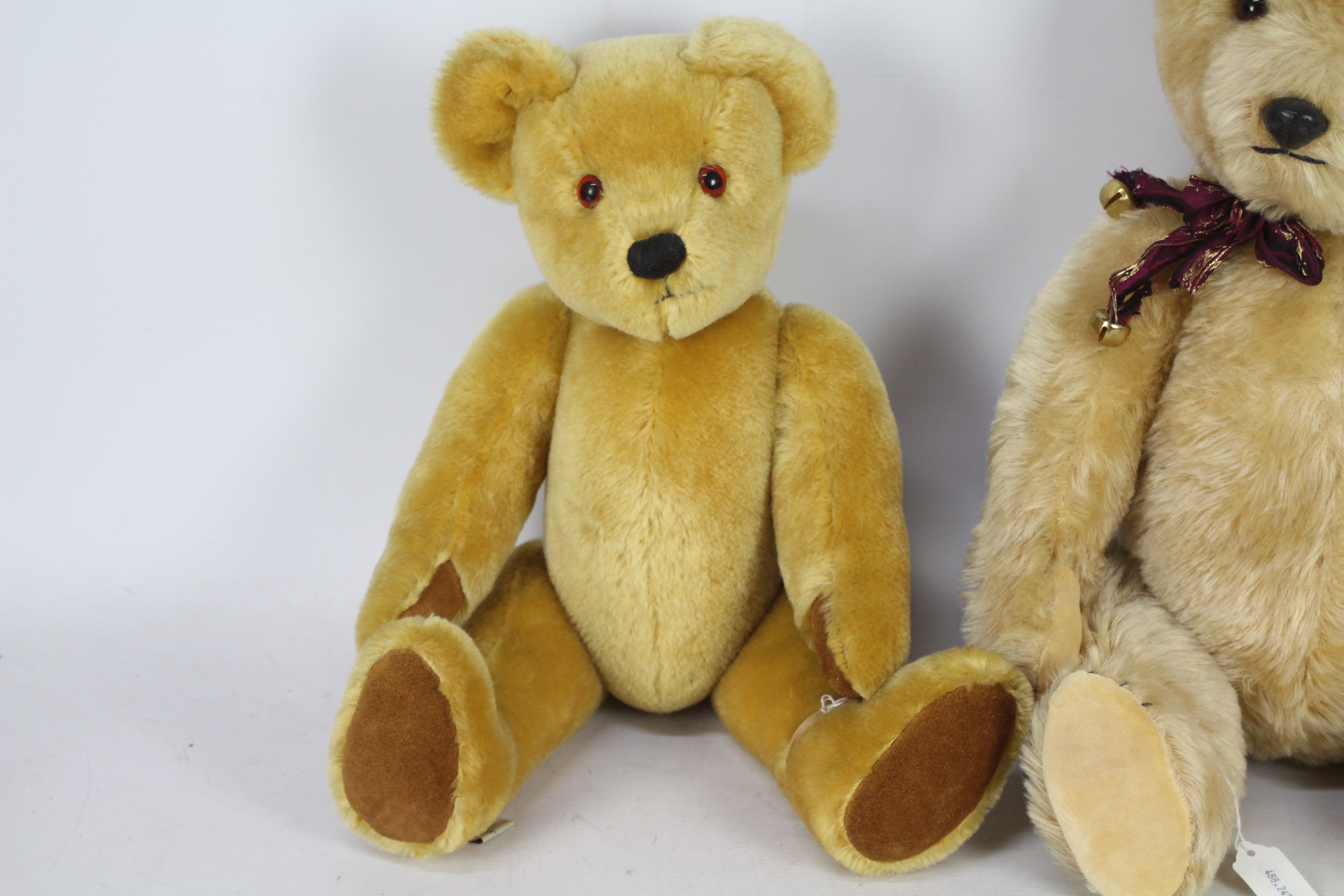 Big Softies - Two mohair teddy bears with glass eyes, - Image 2 of 7