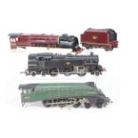 Hornby Dublo - 3 x unboxed OO gauge steam locos for spares or restoration,