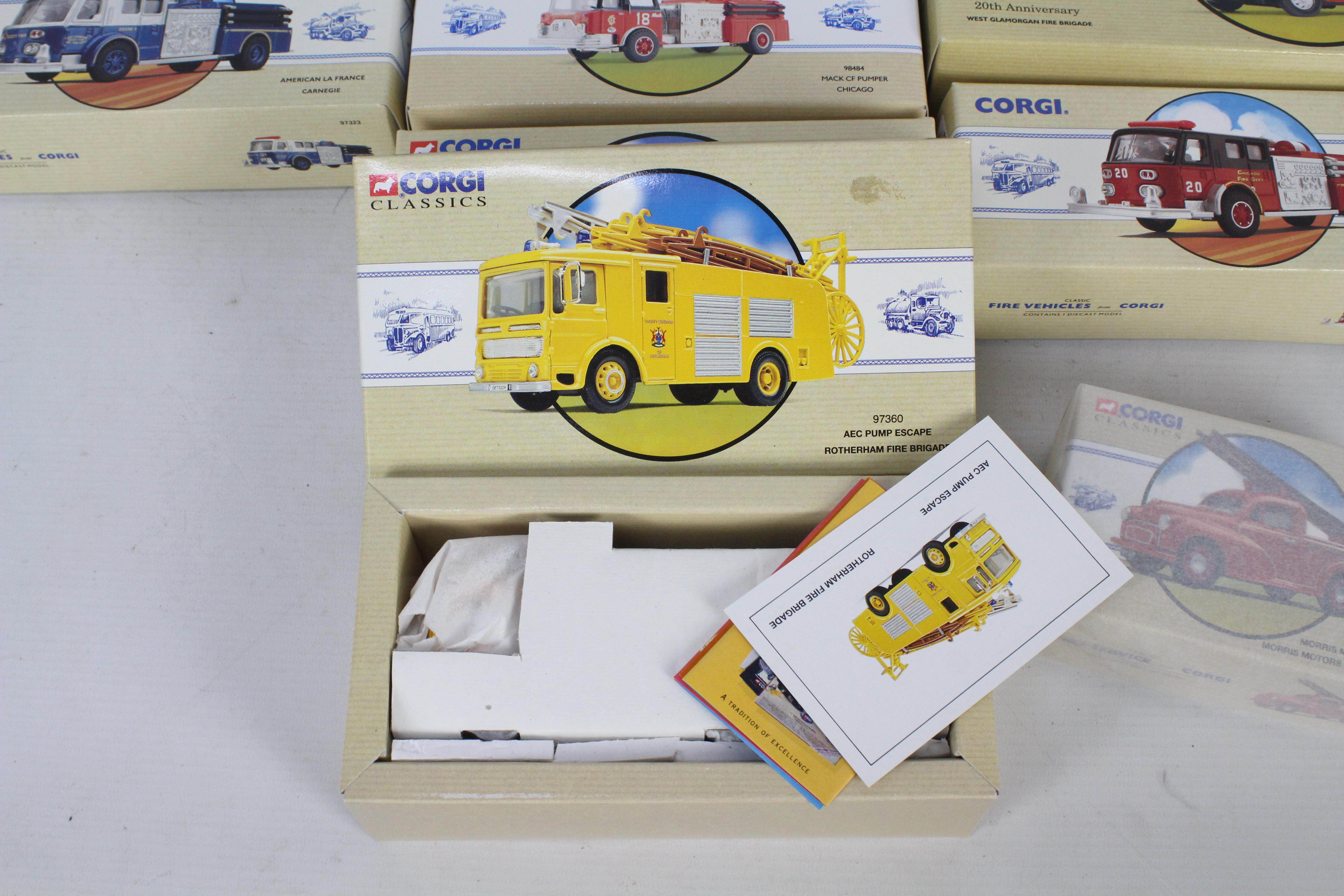 Corgi Classics - 12 boxed Corgi Classic diecast fire appliance / service themed vehicles. - Image 4 of 4