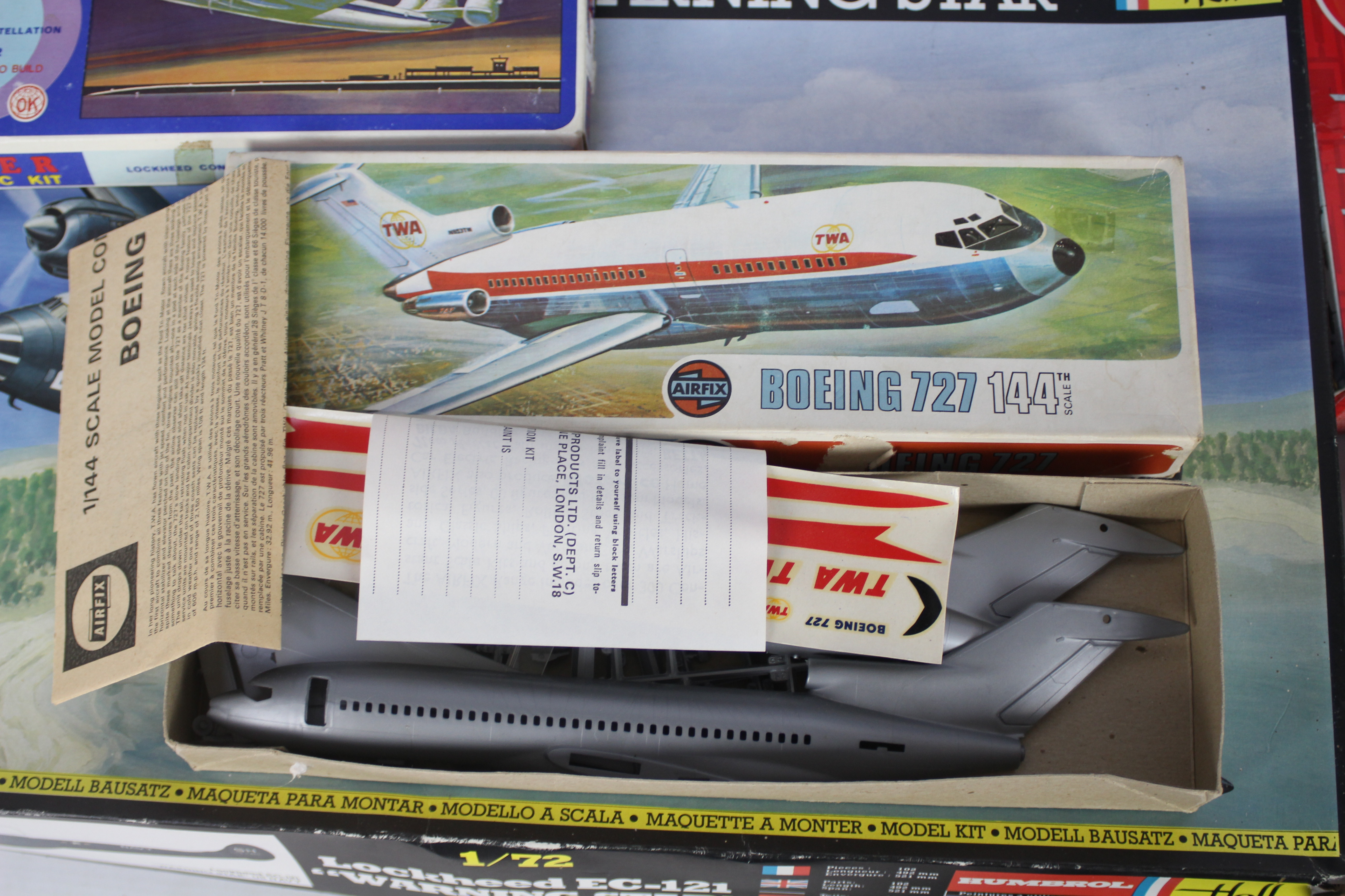 Heller - Airfix - Kader - Revell - 10 x boxed aircraft model kits including Lockheed EC-121 in 1:72 - Image 3 of 3