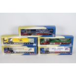 Cararama - 5 x trucks in 1:50 scale including a Scania Topline in Whitworth Champion livery,