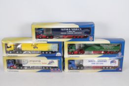 Cararama - 5 x trucks in 1:50 scale including a Scania Topline in Whitworth Champion livery,