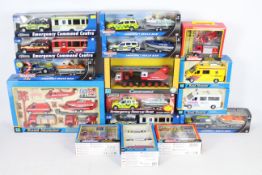 Cararama, Hongwell, Teamsters - 16 boxed diecast Emergency themed vehicles in various scales.