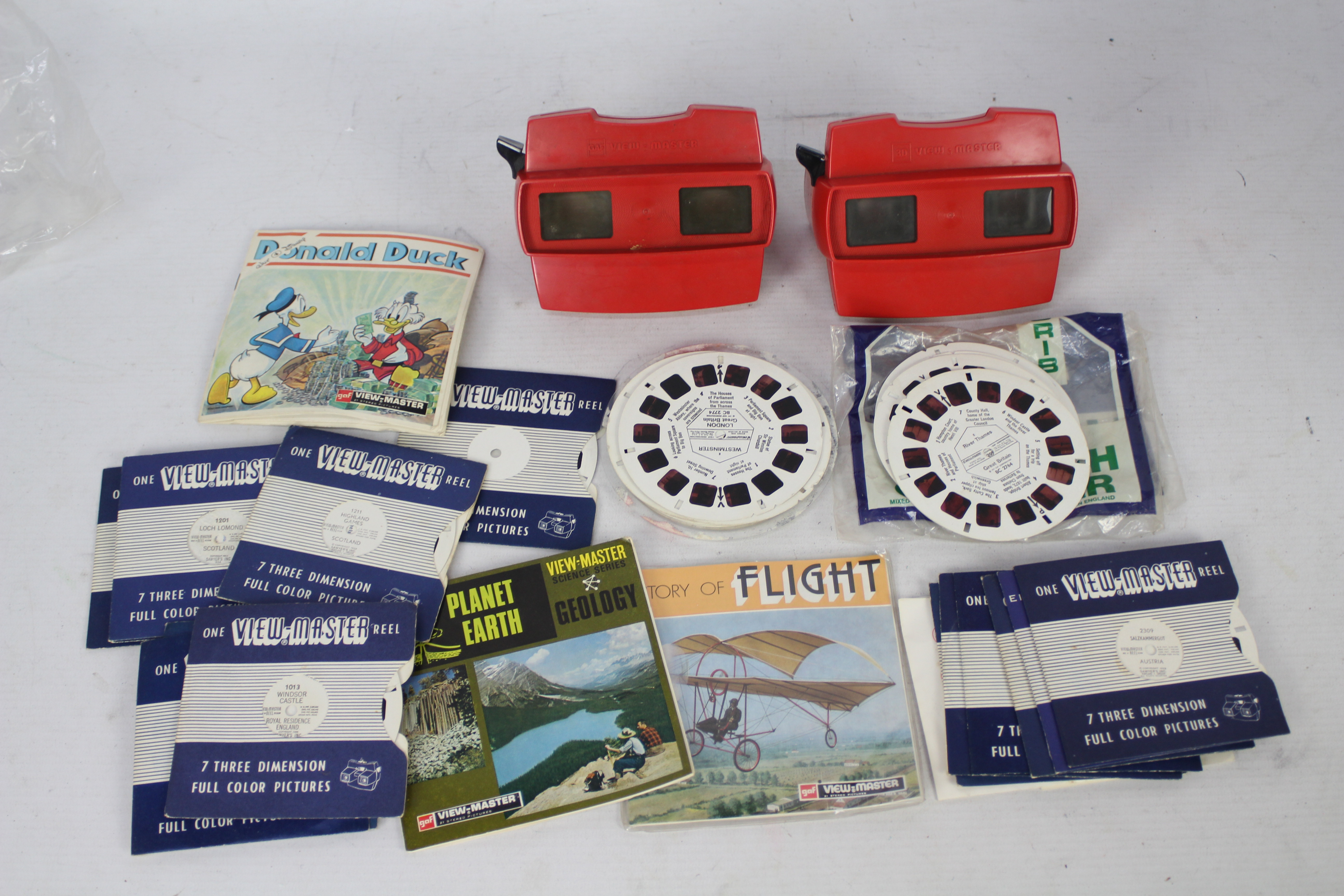 GAF - View Master - 2 x vintage View Masters with over 30 discs including ET, My Little Pony,
