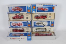 Corgi - A fleet of five boxed Limited Edition diecast 1:50 scale US Fire Engines / Appliances from