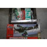 Airfix, Tamiya, Others - A collection of model kits and accessories.