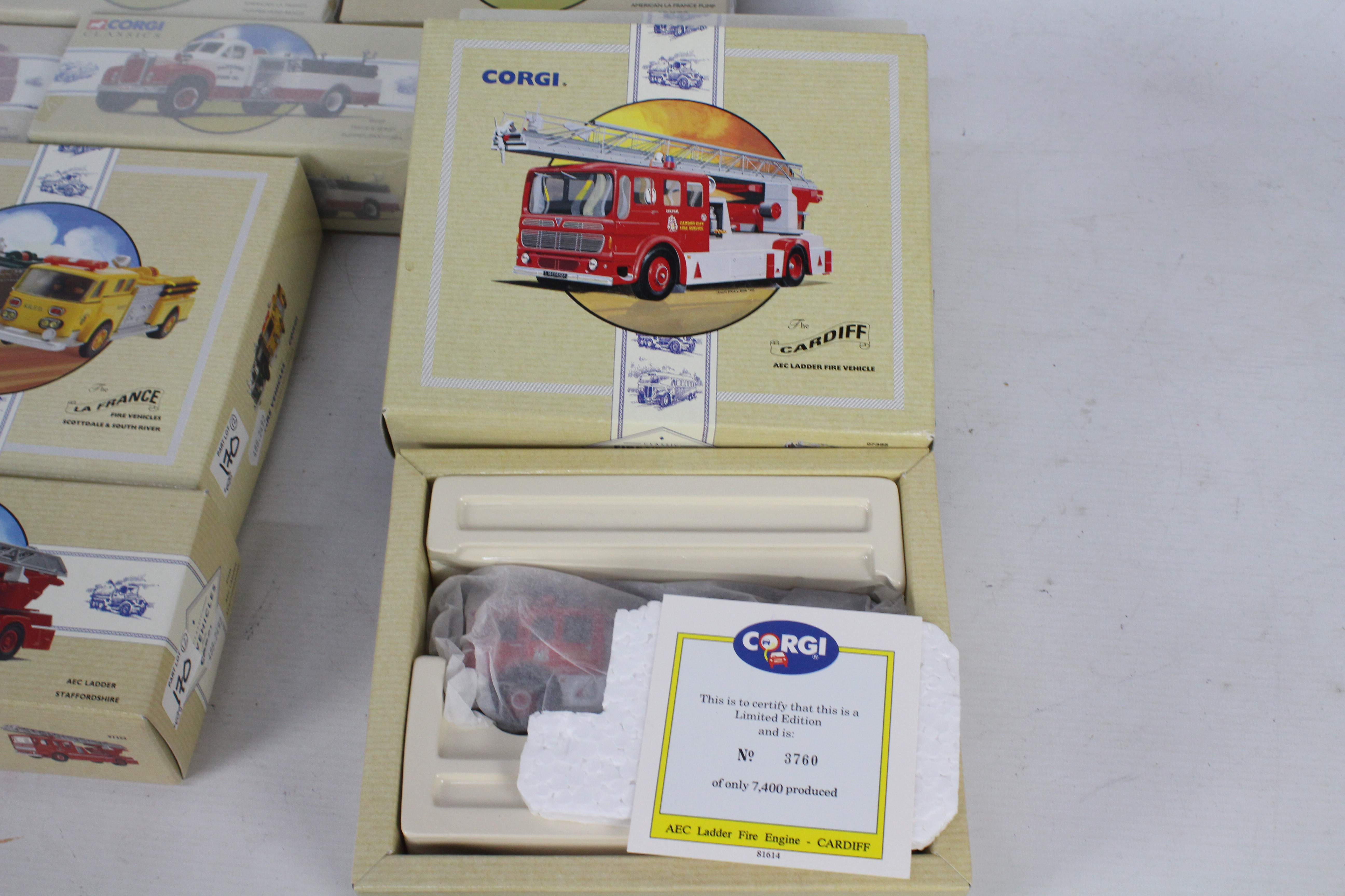 Corgi Classics - 12 boxed Corgi Classic diecast fire appliance / service themed vehicles. - Image 2 of 2