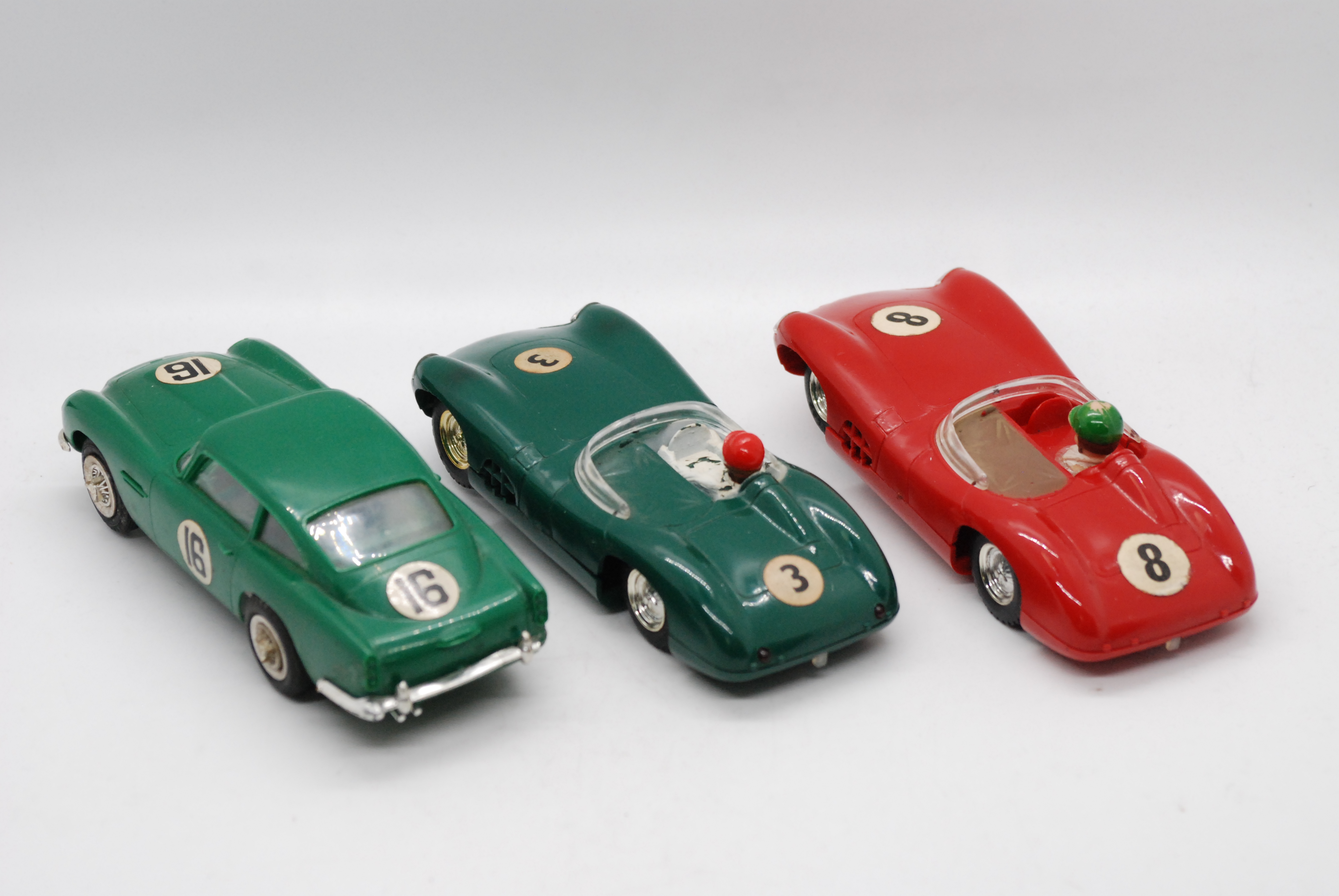 Scalextric, Revell - Three unboxed vintage Scalextric Aston Martin slot cars. - Image 4 of 7