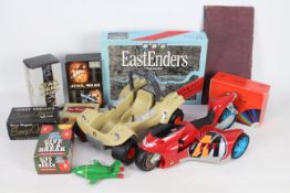 Action Man - Serif - Parker - 3 x vehicles, 5 x vintage games and Star Wars VHS.