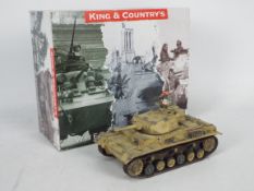 King & Country - A boxed King & Country 'Wheels and Tracks' AK50 Africa Korps 'Panzer Mk.III'.