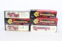 Corgi - Three boxed diecast 1:50 scale US Fire Appliances / vehicles from the Corgi 'Chicago Fire