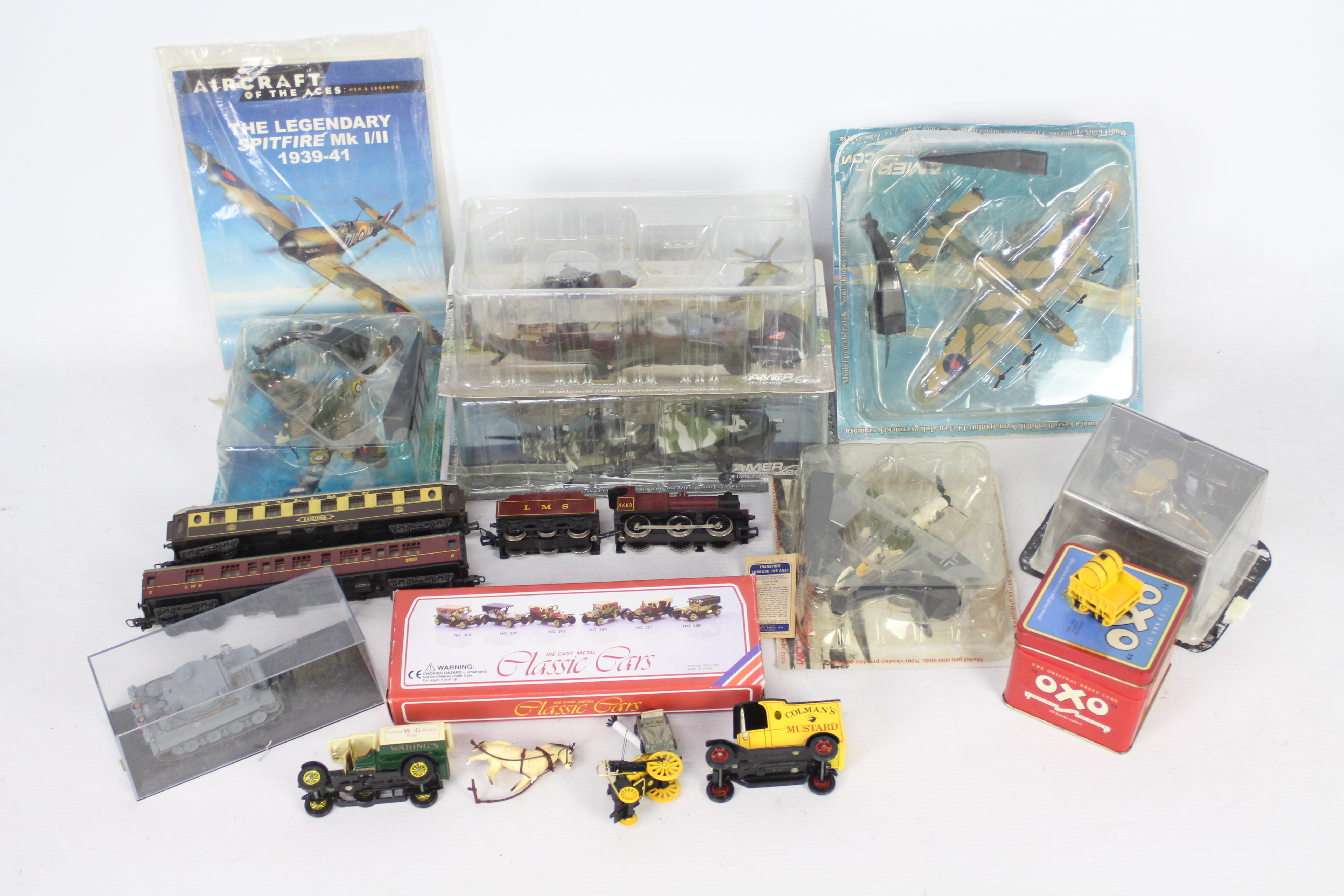 Amer - DeAgostini - Lima - A collection of mostly boxed models including Supermarine Spitfire MkVb,