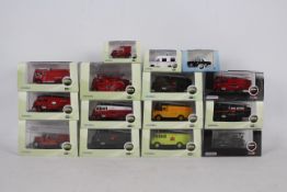Oxford Diecast - 15 boxed diecast 'Fire & Emergency' themed model vehicles in 1:76 scale.