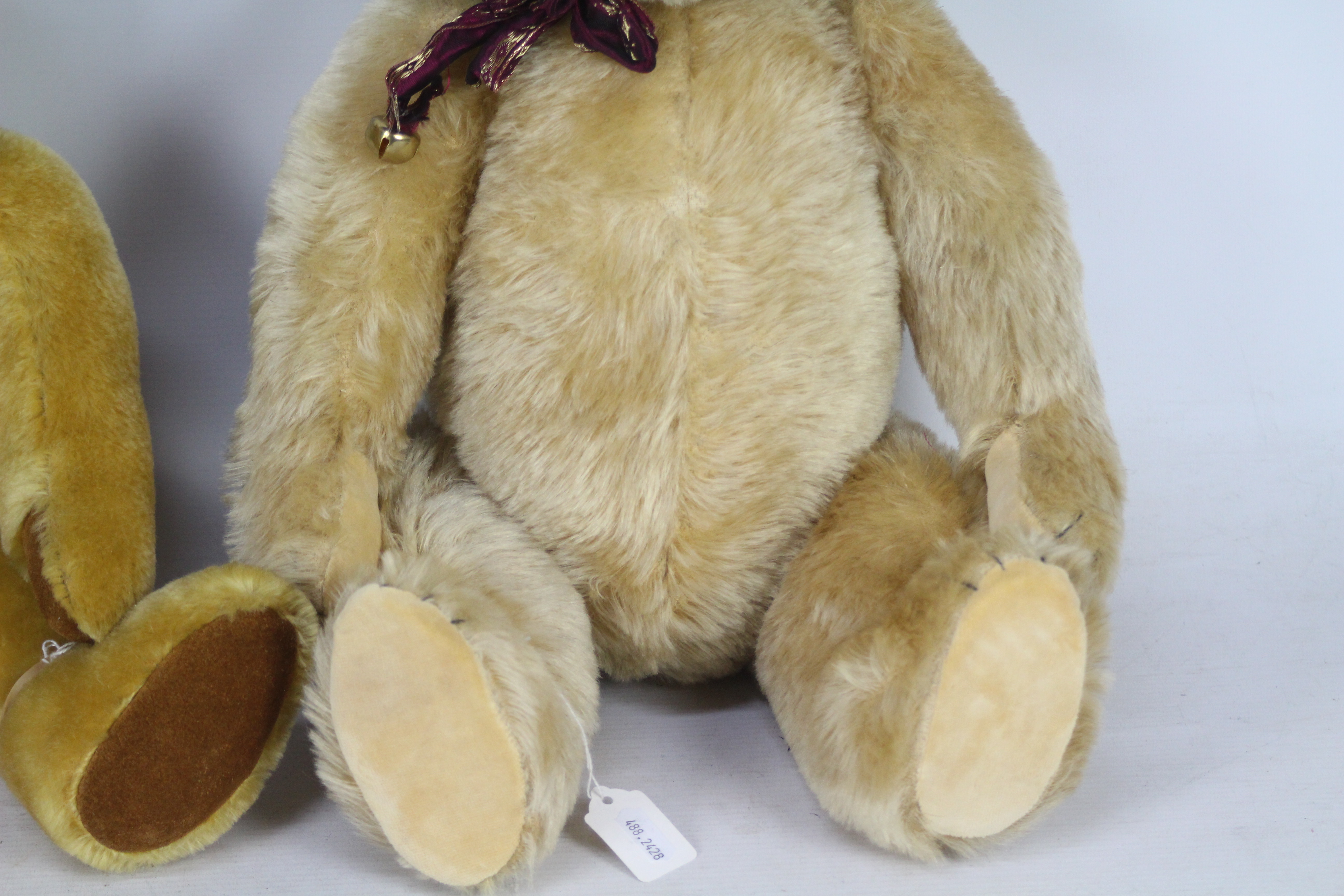 Big Softies - Two mohair teddy bears with glass eyes, - Image 6 of 7